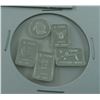 Image 2 : 10 X .999 FINE SILVER ART BARS + ROUNDS. VARIOUS MOTIFS. TAX EXEMPT