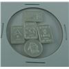 Image 3 : 10 X .999 FINE SILVER ART BARS + ROUNDS. VARIOUS MOTIFS. TAX EXEMPT