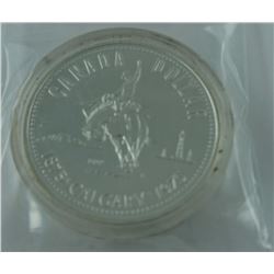 CANADIAN $1 50% SILVER PROOF. 1975 STAMPEDE