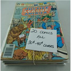 20 ALL .30-.40 CENT COVER COMIC BOOKS