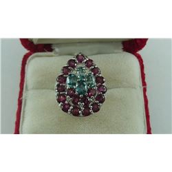 2.88CT ZIRCON/ GARNET RING SUGGESTED RETAIL PRICE $645