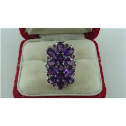 3.64CT AMETHYST/ RUBY RING SUGGESTED RETAIL PRICE $625