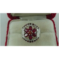 1.54CT RUBY/ GARNET/ SAPPHIRE RING SUGGESTED RETAIL PRICE $605