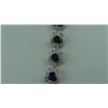 Image 2 : 21.93CT AMETHYST/ CZ NECKLACE SUGGESTED RETAIL PRICE $1065