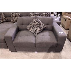 LOVE SEAT WITH THROW CUSHION