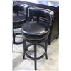 Image 2 : LEATHER SWIVEL BARSTOOL