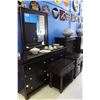 Image 2 : 4 PIECE BEDROOM SUITE INCLUDING DRESSER WITH MIRROR, HIGHBOY AND 2 NIGHTSTANDS