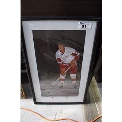 FRAMED GORDY HOWE PRINT