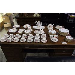 OVER 100 PIECES OF ROYAL ALBERT AMERICAN BEAUTY CHINA