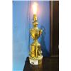 Image 1 : BRASS FRENCH LAMP SIGNED PECO