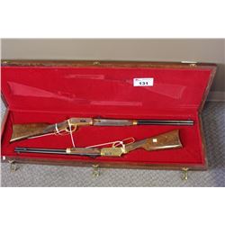 PAIR OF COLLECTOR WINCHESTER GUNS MODEL 9422M 22 CALIBER AND MODEL 9430-30 LEVER ACTION RIFLES IN