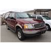 Image 2 : 2001 FORD EXPEDITION, SUV, RED, VIN# 1FMPU16L31LA97944, 196,321KMS, GAS, AUTOMATIC, RD, PW, RA, CC,