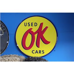 TIN OK USED CAR SIGN