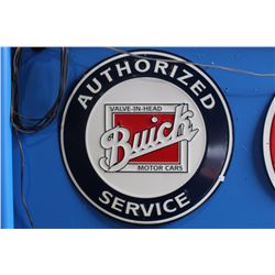 BUICK AUTHORIZED SERVICE TIN SIGN