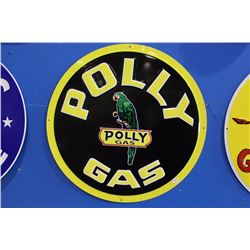 POLLY GAS TIN SIGN