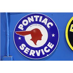 PONTIAC SERVICE TIN SIGN