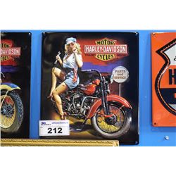 HARLEY DAVIDSON TIN SIGN