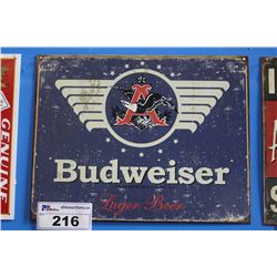 BUDWEISER TIN SIGN