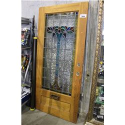 STAINED GLASS DOOR