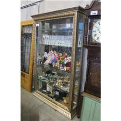 BEAUTIFUL BEVELED GLASS CABINET