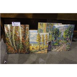 LOT OF 5 PAINTINGS