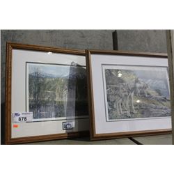 PAIR OF FRAMED LIMITED EDITION PRINTS