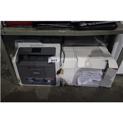 BROTHER PRINTER AND BOX OF PAPER