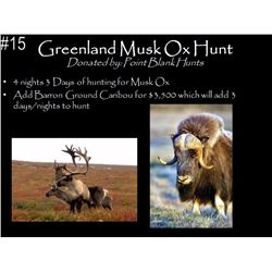 Musk Ox hunt in Greenland