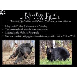 Black Bear Hunt with Yellow Wolf Ranch