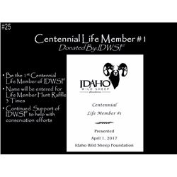 Centennial Life Member #1