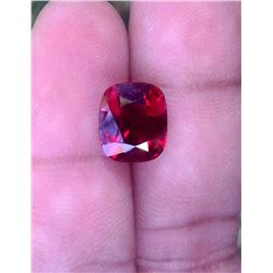 Full Fire Red Cushion Garnet 6.50 Carats