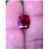 Image 1 : Full Fire Red Cushion Garnet 6.50 Carats