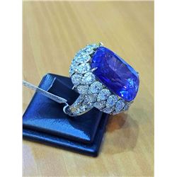 Natural Kashmir Sapphire 35 Carats - Gubelin