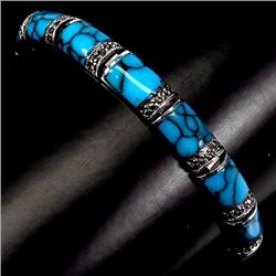 Natural Blue Turquoise Bracelet