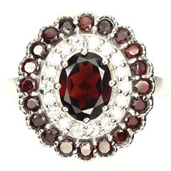 Natural Mozambique Garnet Ring