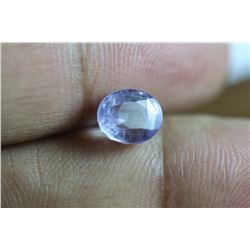 Natural Light Mauve Color Ceylon Sapphire 3.025 Carats