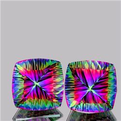 Natural Concave Cushion Mystic Topaz 29.14 Cts - If