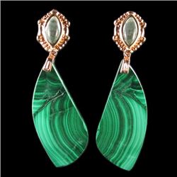 Natural Stone Diamond Polished Earings