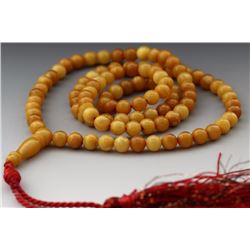 Natural Egg Yolk ButterScotch Muslim 99 Prayer Beads