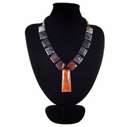 Natural Multi-Color Picasso Diamond Polished Necklace