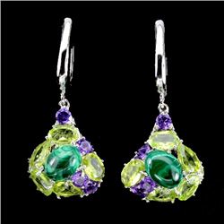 Natural Multi Gemstone EarRing