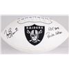 Image 1 : Tim Brown Signed Raiders Logo Football Inscribed "HOF 2015"  "Raiders Nation" (Radtke COA)