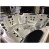 Image 2 : CAL SPAS PLATINUM PLUS SERIES 8' X 8' LOUNGER TUB WITH 80 CANDY CANE JETS, GYPSUM INTERIOR, SMOKE