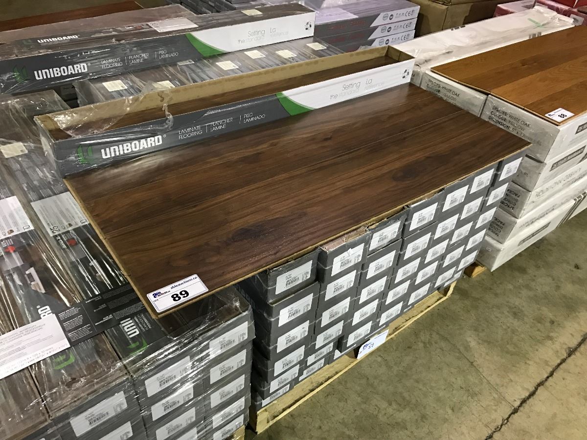 Pallet Of Uniboard Zen Walnut Laminate Flooring