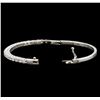 Image 3 : 14KT White Gold 3.00 ctw Diamond Bangle Bracelet