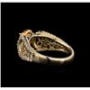 Image 3 : 14KT Two-Tone Gold 1.12 ctw Diamond Ring