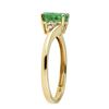 Image 2 : 1.16 ctw Emerald and Diamond Ring - 14KT Yellow Gold