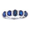 Image 1 : 2.69 ctw Sapphire and Diamond Ring - 18KT White Gold