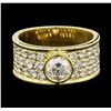 Image 3 : 2.66 ctw Diamond Ring - 18KT Yellow Gold