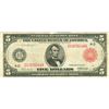 Image 1 : 1914 $5 United States Red Seal Large Note